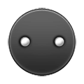 ⚉ Emoji Schwarzer Kreis mit zwei weißen Punkten Samsung Experience 8.0.