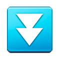 Emoji ⏬ Doppia Freccia In Basso su Samsung Experience 8.0.