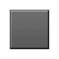 ◼️ Emoji mittelgroßes schwarzes Quadrat Samsung Experience 8.0.