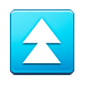 ⏫ Emoji Triángulo Doble Hacia Arriba en Samsung Experience 8.0.