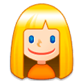 Émoji 👱🏻‍♀️ Femme Blonde : Peau Claire sur Samsung Experience 8.0.