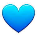 Émoji 💙 Cœur Bleu sur Samsung Experience 8.0.