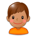 👦🏽 Emoji Niño: Tono De Piel Medio en Samsung Experience 8.0.