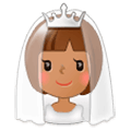 👰🏽 Emoji Novia Con Velo: Tono De Piel Medio en Samsung Experience 8.0.