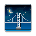 🌉 Emoji Brücke vor Nachthimmel Samsung Experience 8.0.