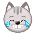 😹 Emoji Gato Llorando De Risa en Samsung Experience 8.0.
