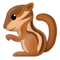 Émoji 🐿️ écureuil sur Samsung Experience 8.0.