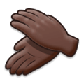👏🏿 Emoji Mãos Aplaudindo: Pele Escura na Samsung Experience 8.0.