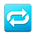 Emoji 🔁 Pulsante Di Ripetizione Della Riproduzione su Samsung Experience 8.0.