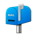 📫 Emoji geschlossener Briefkasten mit Post Samsung Experience 8.0.