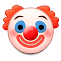 Émoji 🤡 Visage De Clown sur Samsung Experience 8.0.