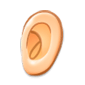 👂🏻 Emoji Oreja: Tono De Piel Claro en Samsung Experience 8.0.