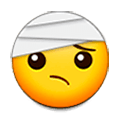 🤕 Emoji Rosto Com Atadura Na Cabeça na Samsung Experience 8.0.