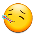 Emoji 🤒 Faccina Con Termometro su Samsung Experience 8.0.