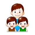 👨‍👦‍👦 Emoji Familie: Mann, Junge und Junge Samsung Experience 8.0.