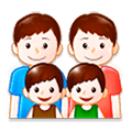 👨‍👨‍👦‍👦 Emoji Familia: Hombre, Hombre, Niño, Niño en Samsung Experience 8.0.