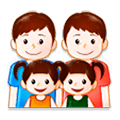 👨‍👨‍👧‍👧 Emoji Familie: Mann, Mann, Mädchen und Mädchen Samsung Experience 8.0.