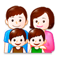 👨‍👩‍👦‍👦 Emoji Familia: Hombre, Mujer, Niño, Niño en Samsung Experience 8.0.