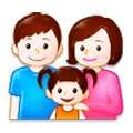 👨‍👩‍👧 Emoji Familia: Hombre, Mujer, Niña en Samsung Experience 8.0.