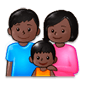 👪🏿 Emoji Família, Pele Escura na Samsung Experience 8.0.