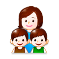 👩‍👦‍👦 Emoji Familia: Mujer, Niño, Niño en Samsung Experience 8.0.