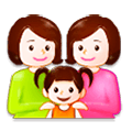 👩‍👩‍👧 Emoji Familia: Mujer, Mujer, Niña en Samsung Experience 8.0.