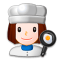 Émoji 👩‍🍳 Cuisinière sur Samsung Experience 8.0.