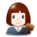 Emoji 👩‍⚖️ Giudice Donna su Samsung Experience 8.0.