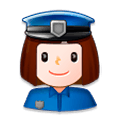 👮‍♀️ Emoji Agente De Policía Mujer en Samsung Experience 8.0.