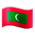 🇲🇻 Emoji Bandeira: Maldivas na Samsung Experience 8.0.