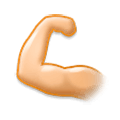 Émoji 💪🏻 Biceps Contracté : Peau Claire sur Samsung Experience 8.0.