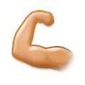 💪🏼 Emoji Bíceps Flexionado: Tono De Piel Claro Medio en Samsung Experience 8.0.