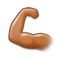 💪🏽 Emoji Bíceps Flexionado: Tono De Piel Medio en Samsung Experience 8.0.