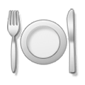🍽️ Emoji Cuchillo Y Tenedor Con Un Plato en Samsung Experience 8.0.
