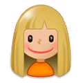 👧🏼 Emoji Niña: Tono De Piel Claro Medio en Samsung Experience 8.0.