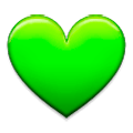 💚 Emoji grünes Herz Samsung Experience 8.0.
