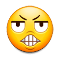 😬 Emoji Grimassen schneidendes Gesicht Samsung Experience 8.0.