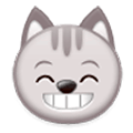 😸 Emoji Rosto De Gato Sorrindo Com Olhos Sorridentes na Samsung Experience 8.0.