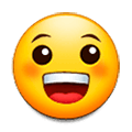 Emoji 😀 Faccina Con Un Gran Sorriso su Samsung Experience 8.0.