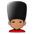 Emoji 💂🏽 Guardia: Carnagione Olivastra su Samsung Experience 8.0.