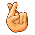 Emoji 🤞 Dita Incrociate su Samsung Experience 8.0.