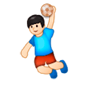 🤾🏻 Emoji Persona Jugando Al Balonmano: Tono De Piel Claro en Samsung Experience 8.0.