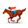 🏇🏿 Emoji Corrida De Cavalos: Pele Escura na Samsung Experience 8.0.