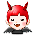 Emoji 👿 Faccina Arrabbiata Con Corna su Samsung Experience 8.0.