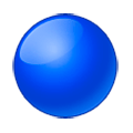 🔵 Emoji Círculo Azul Grande en Samsung Experience 8.0.
