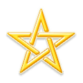Emoji ⛦ Pentagramma che vortica a sinistra su Samsung Experience 8.0.