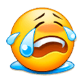 😭 Emoji Rosto Chorando Aos Berros na Samsung Experience 8.0.