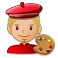 Emoji 👨🏼‍🎨 Artista Uomo: Carnagione Abbastanza Chiara su Samsung Experience 8.0.