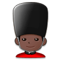 💂🏿‍♂️ Emoji Guarda Homem: Pele Escura na Samsung Experience 8.0.