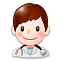 👨‍⚕️ Emoji Profesional Sanitario Hombre en Samsung Experience 8.0.